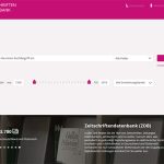 Screenshot der Startseite der Zeitschriftendatenbank